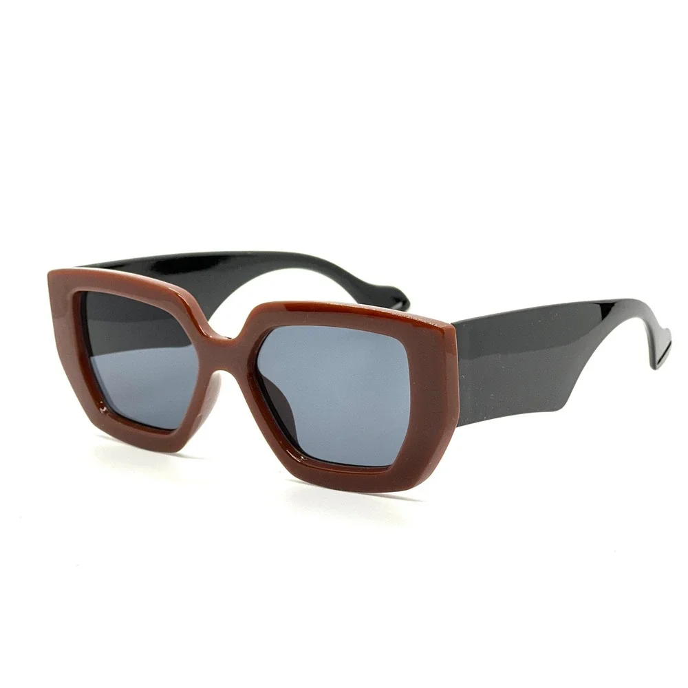 Mens Bold Oversized Square Sunglasses Cherry Frame Dark Lenses Fashion Designer‎